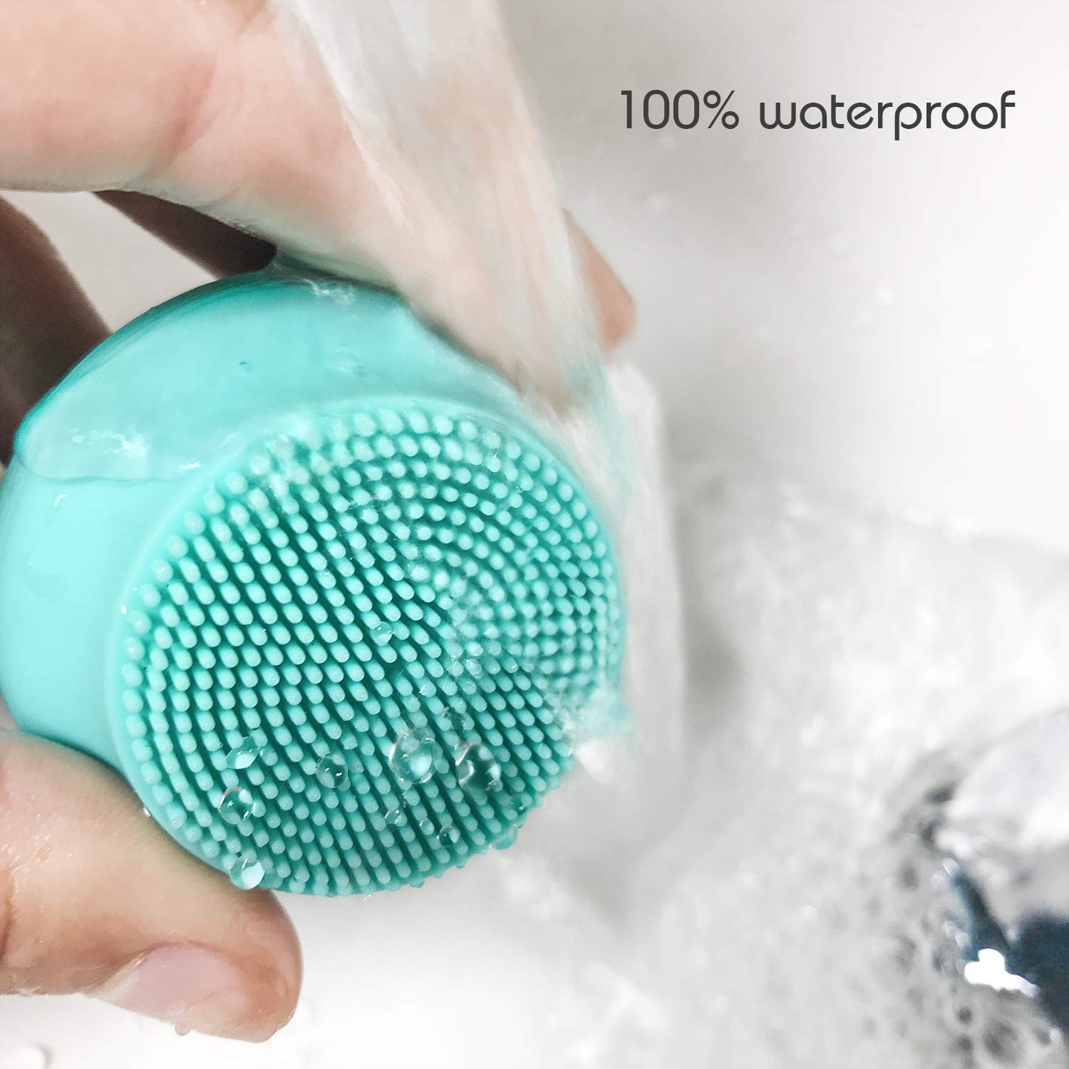 Wasserdichte USB-wiederaufladbare Silikon-Gesichts-Peeling-Reinigungsbürste